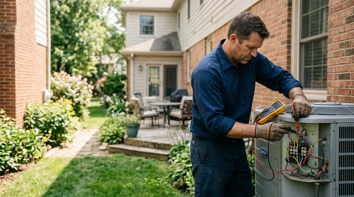 HVAC technician working near Alton, UT